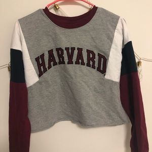 ASOS Harvard Cropped Sweatshirt